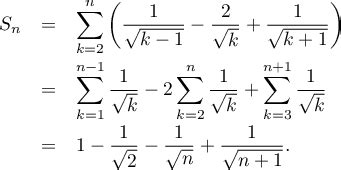 Colle de maths Somme télescopique