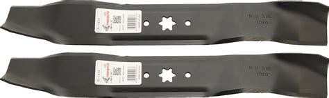 Set Of 2 Made In Usa Replacement Blades For Mtd 742 0610 942 0610