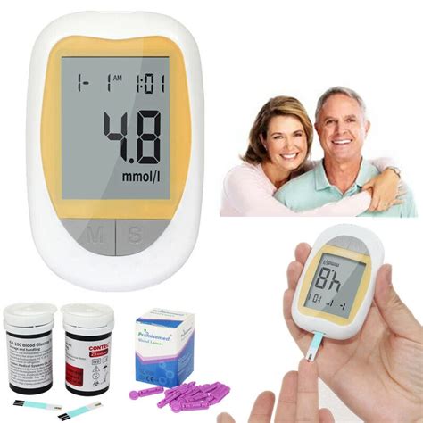 CONTEC KH 100 Blood Glucose Monitor Health Aid Glucometer Lancets Kit