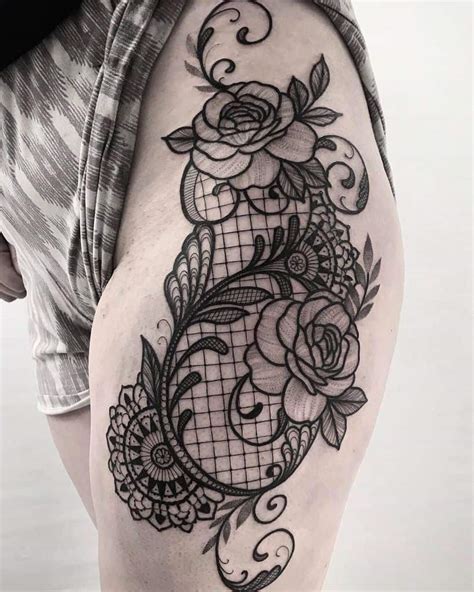67 The Most Beautiful Lace Tattoo Designs You Can Know 2000 Daily