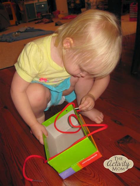 So here we bring you 15 creative & fun activities for preschoolers. The Activity Mom - DIY Toddler Lacing Toy - The Activity Mom