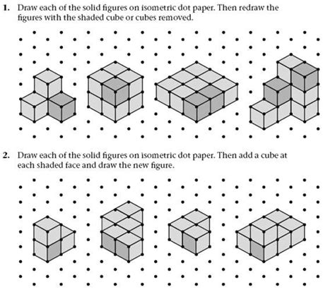 Drawing 3d Shapes On Graph Paper Image Collections