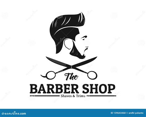 Barbershop Hair Salon Logo Badges Vintage Vector Set Hipster And Retro Style Cartoondealer