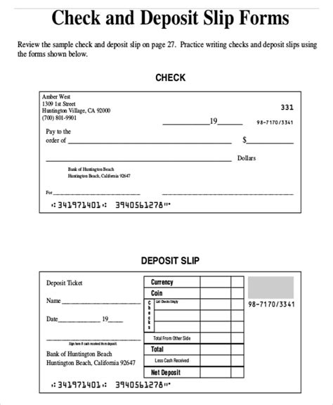 Deposit Slip Template Excel Free Excel Spreadsheet Templates Images