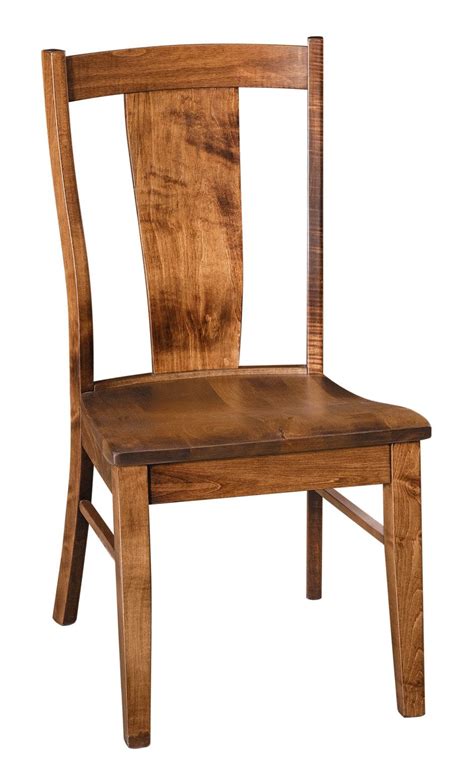 Maverick Dining Chair Amish Solid Wood Chairs Kvadro Furniture