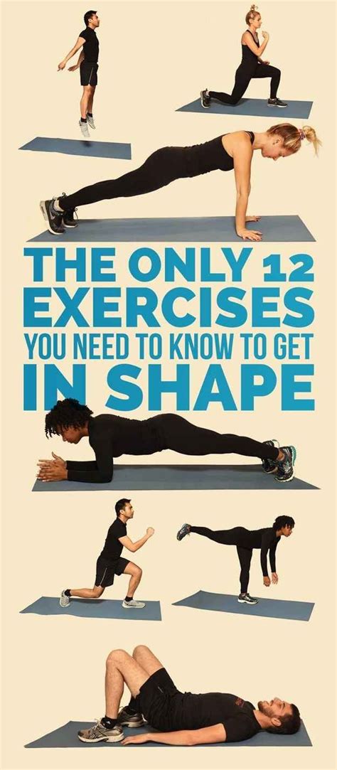 Fitness Motivation The Only 12 Exercises You Need To Get In Shape