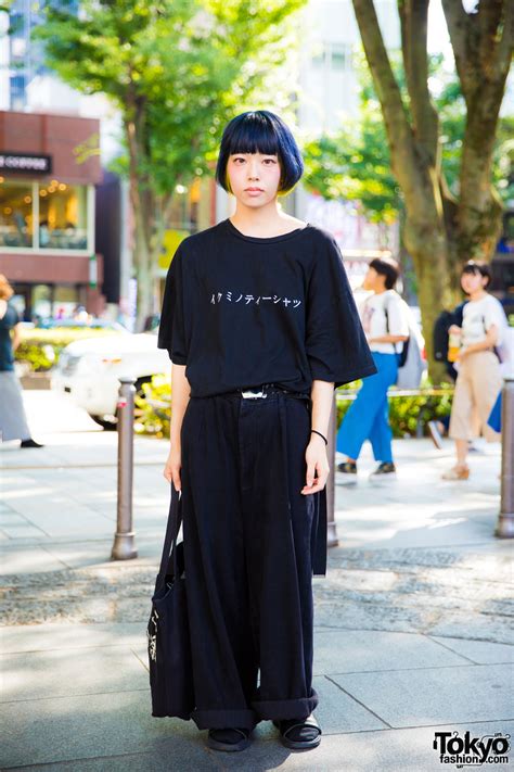 all black minimalist japanese street fashion w ikumi and wacko maria tokyo fashion