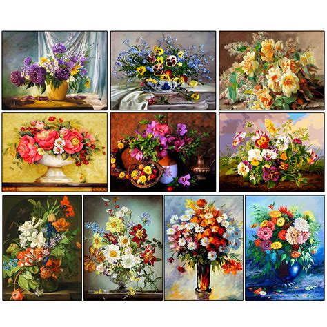 Diy Handmade Room Decoration Flower Vase Painting Designs Diamond