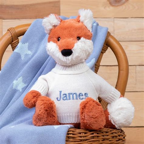 Personalised Jellycat Bashful Fox Cub Soft Toy Thats Mine