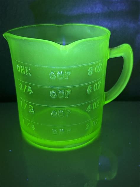 Vintage Hazel Atlas Green Depression Glass Measuring Cup