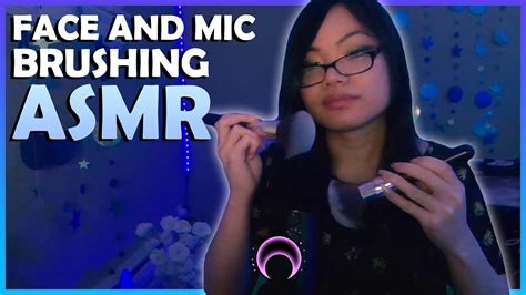 Asmr Tracing Your Face Tingles😲with Brushes And Brushing The Mic Youtube