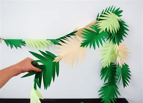 Make A Paper Leaves Garland In 30 Minutes