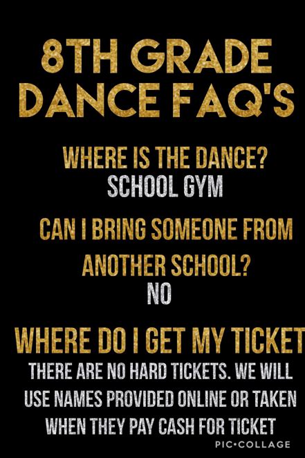 8th Grade Dance Info