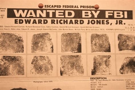 Rare Fbi Wanted Poster Original Wanted By Fbi Edward