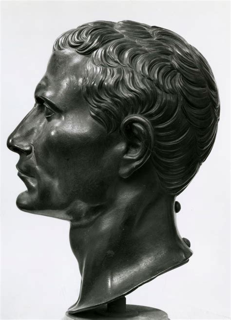 Bust Of A Roman Julius Caesar Paris National Library Of France