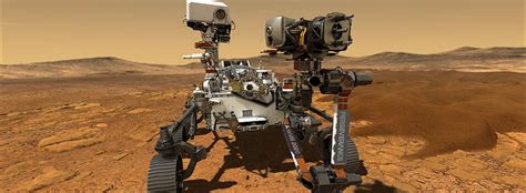 Roving With Perseverance Lifelike Model Of Nasas Mars Rover At