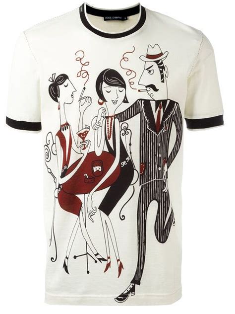 Dolce And Gabbana Jazz Club Print T Shirt Dolcegabbana Cloth T Shirt Dolce Gabbana T Shirt