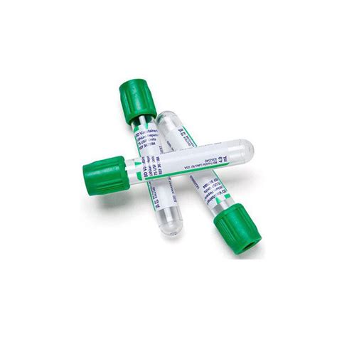 BD Vacutainer PST Venous Blood Collection Tube Green 13 X 75 Mm