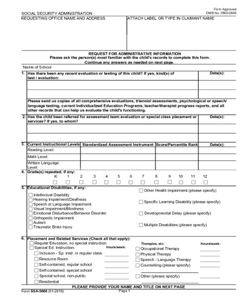 Form Fillable Form Ssa 1372 Bk Printable Forms Free Online