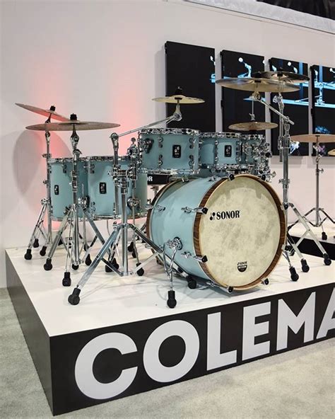 Chris Coleman S Sonor Sq1 In Cruiser Blue Sonordrumco Crc Global ドラム