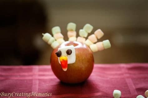 Apple Turkey Edible Thanksgiving Craft That Kids Love