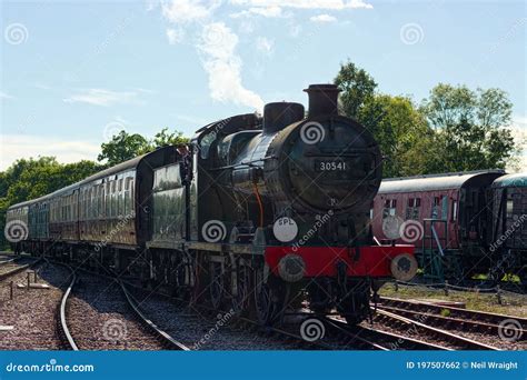 Steam Train 30541 Blue Bell Railway Line Sussex Uk Editorial
