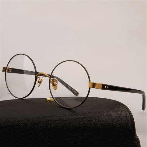 Vazrobe Vintage Round Glasses Frame Men Women Harry Potter Eyeglasses