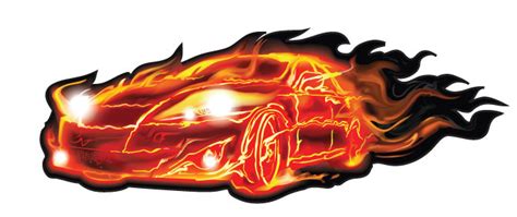 Flame Car Vector Free Vector Download It Now