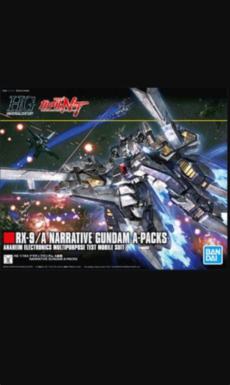 Hg Narrative Gundam A Packs Hobbies And Toys Toys And Games On Carousell