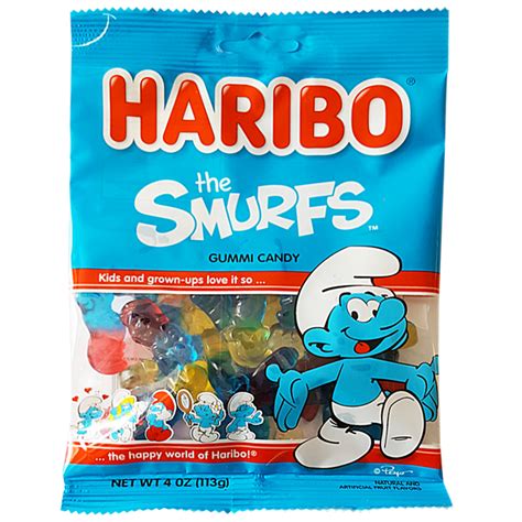 Haribo Smurfs Gummy Candy Share Size 200g — Candy Bouquet Of St Albert