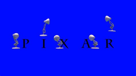 Five Luxo Lamps Spoof Pixar Logo In Blue Background Youtube