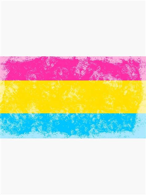Grunge Pansexual Pride Flag Poster For Sale By Honey Pop Redbubble