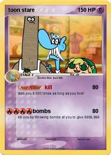 Pokémon Toon Stare Kill My Pokemon Card