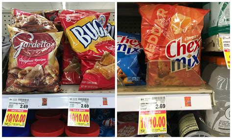 In two large bowls, combine the pretzels, bugles, cashews and crackers. Chex Mix, Bugles, Gardetto's Snack items as low as $0.50 ...