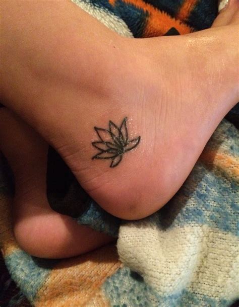 Lotus Flower Ankle Tattoo Flower Tattoo On Ankle Tattoos Ankle Tattoo