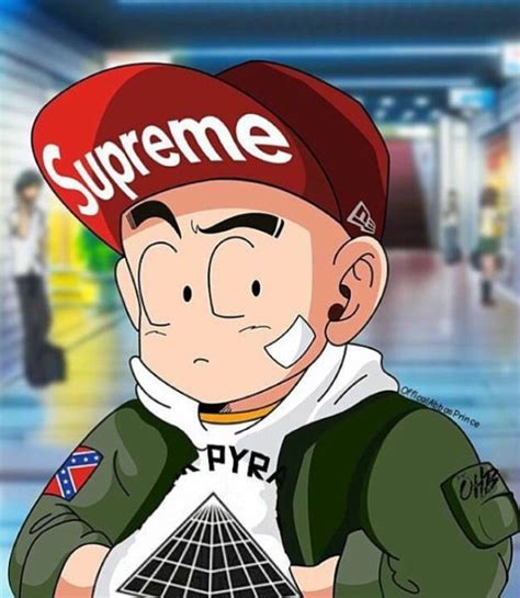Collection of the best dragon ball wallpapers. supreme krillin | Dragon ball wallpapers, Dragon ball art ...