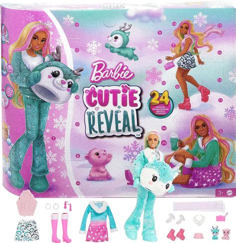 Barbie Color Reveal 2023 Advent Calendar 25 Surprises Cutie Snowflake