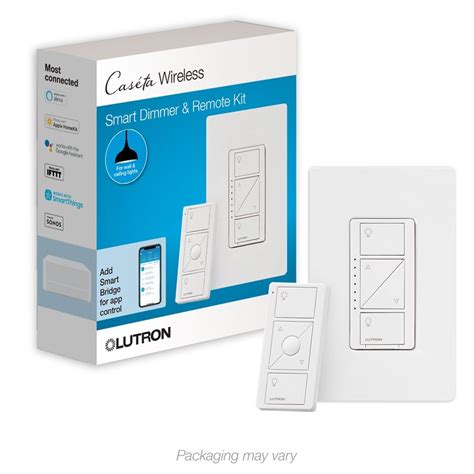 Lutron Caseta Wireless Smart Lighting Dimmer Switch With Remote In