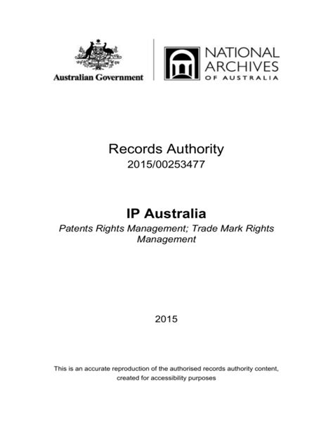 201500253477 National Archives Of Australia