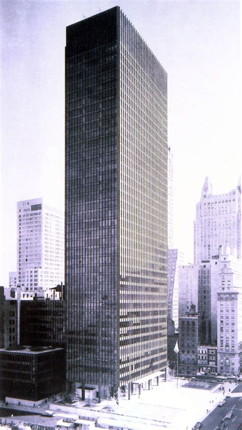 Seagram Building New York City Mies Van Der Rohe Philip Johnson