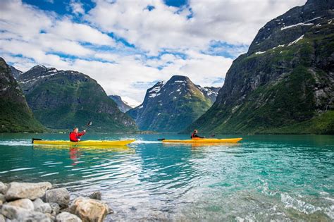 Kayak On The Fjord And On Lake Lovatnet Visit Nordfjord