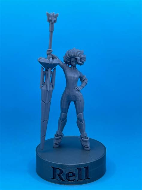 3d Printed Rell Figure League Of Legends Etsy