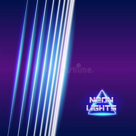 Bright Neon Lines Background Stock Vector Illustration Of Party