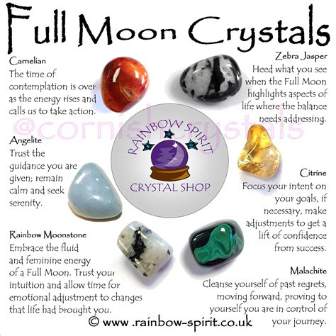 Full Moon Crystal Set Etsy