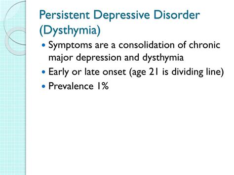 Persistent Depressive Disorder Dsm 5 Tidesilicon