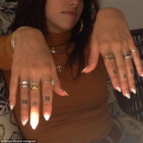 Madonnas Daughter Lourdes Shows Her Mom And Dad Finger Ink Daily