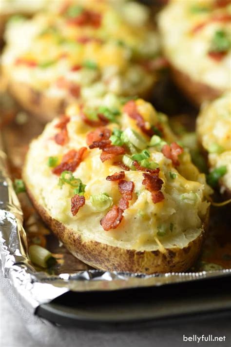A baked potato, known in some parts of the united kingdom (though not generally scotland) as a jacket potato, is a preparation of potato. The Best Twice Baked Potatoes - Belly Full