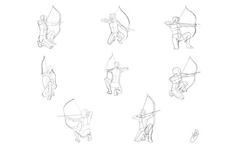Archer Pose Preference By Nguyenhuuhongvan Archer Pose Drawing