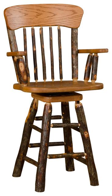 Search for the hickory dealer nearest you using the store locator to the right. Rustic Hickory Swivel Oak Panel Back Swivel Stool in ...