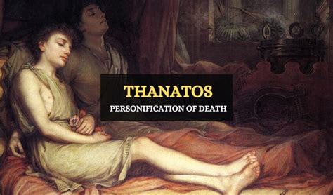 Thanatos Personified Greek God Of Death Symbol Sage